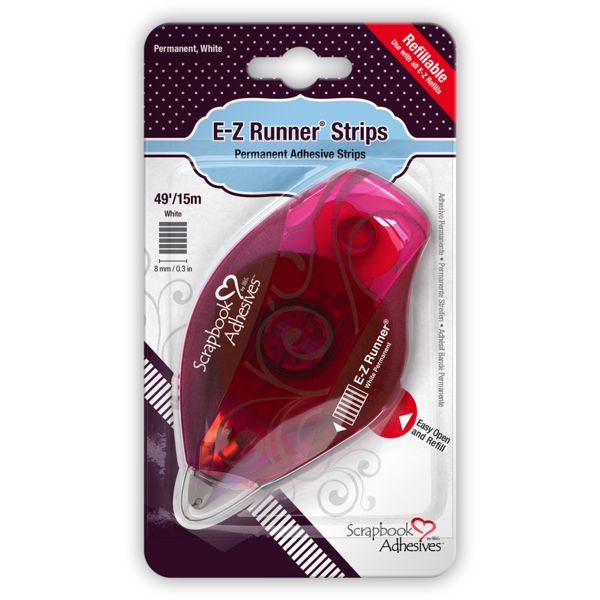 3L - Scrapbook Adhesives - E-Z Runner Refillable Dispenser - Permanent Strips-ScrapbookPal