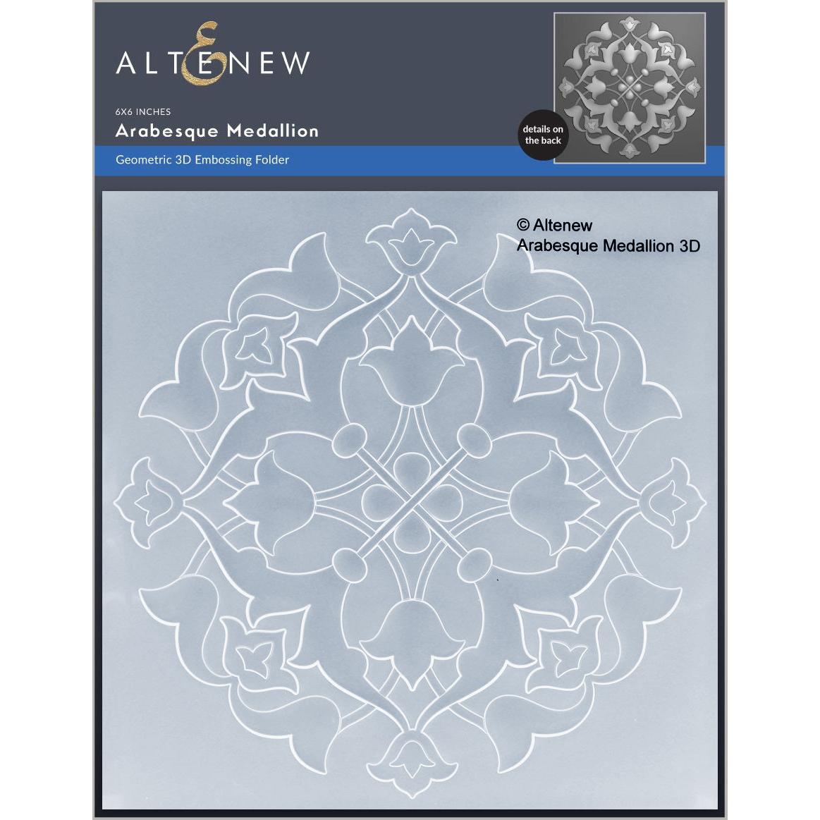 Altenew - 3D Embossing Folder - Arabesque Medallion-ScrapbookPal