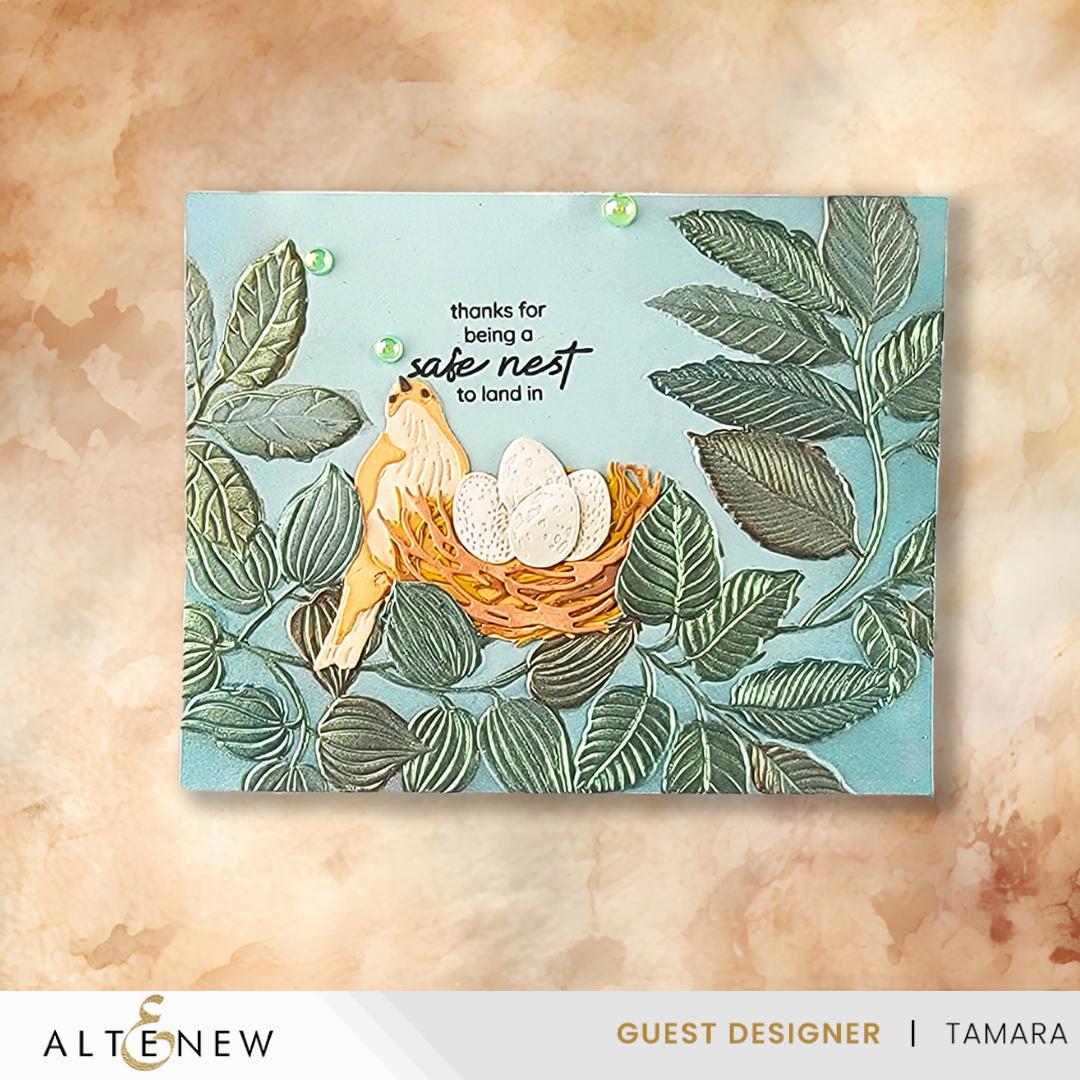 Altenew - 3D Embossing Folder - Arched Foliage-ScrapbookPal