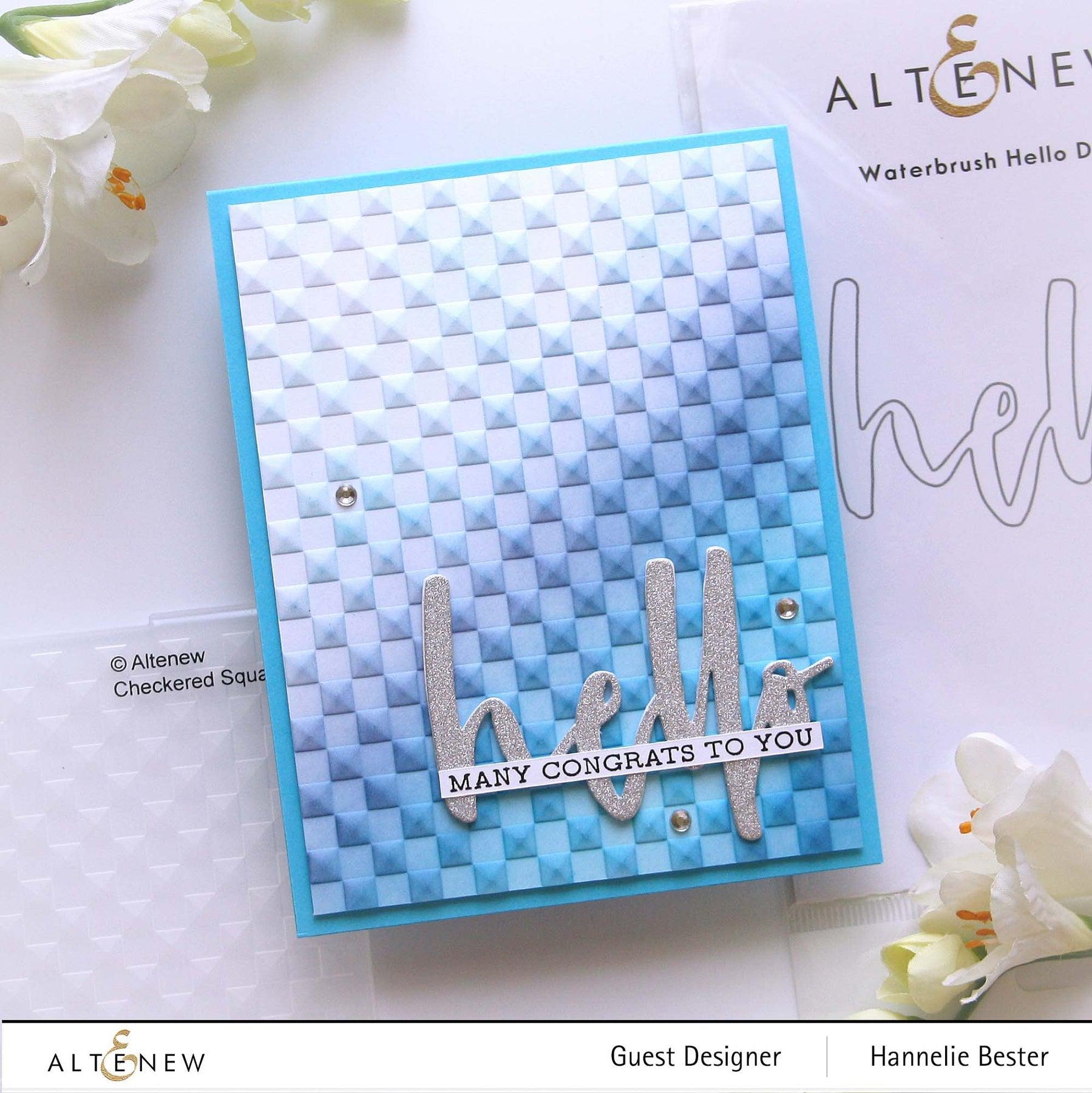 Altenew - 3D Embossing Folder - Checkered Squares-ScrapbookPal