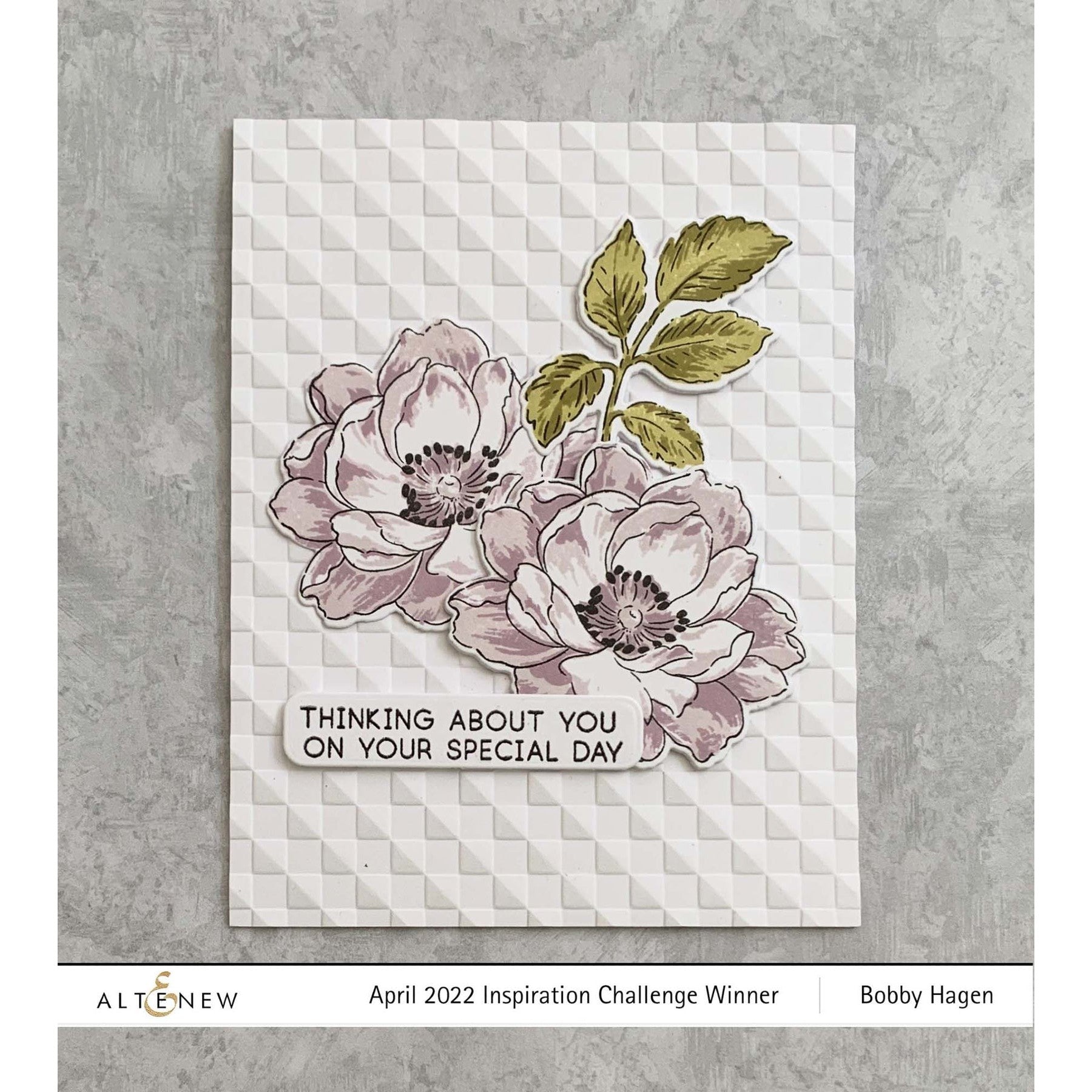 Altenew - 3D Embossing Folder - Checkered Squares-ScrapbookPal