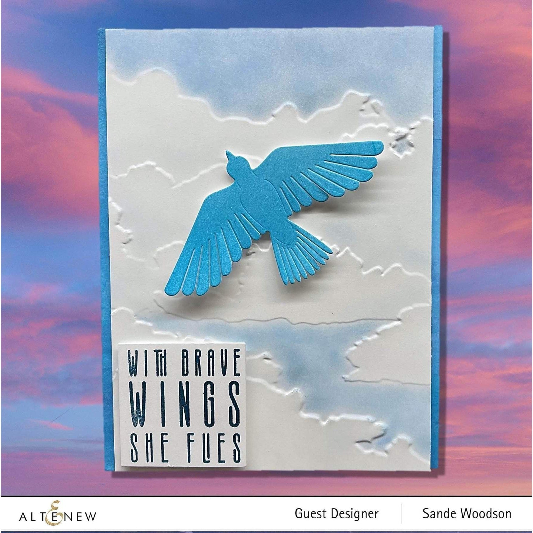 Altenew - 3D Embossing Folder - Cloudy Day-ScrapbookPal