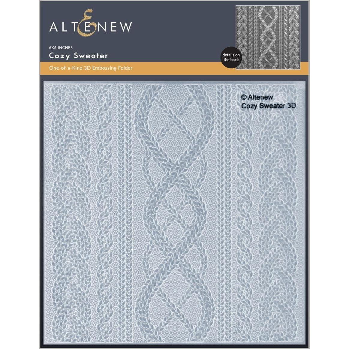 Altenew - 3D Embossing Folder - Cozy Sweater-ScrapbookPal