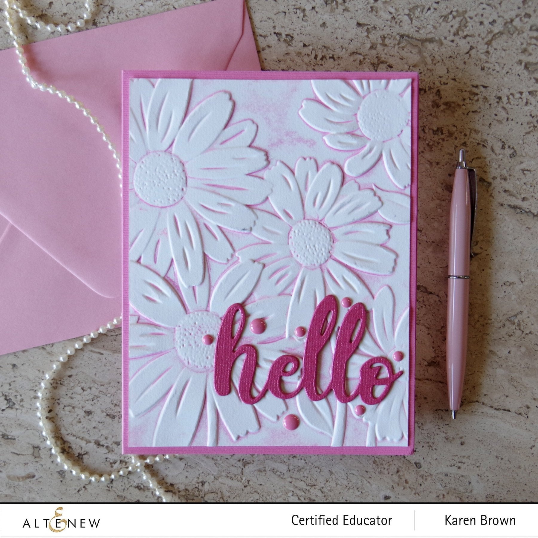 Altenew - 3D Embossing Folder - Daisies-ScrapbookPal