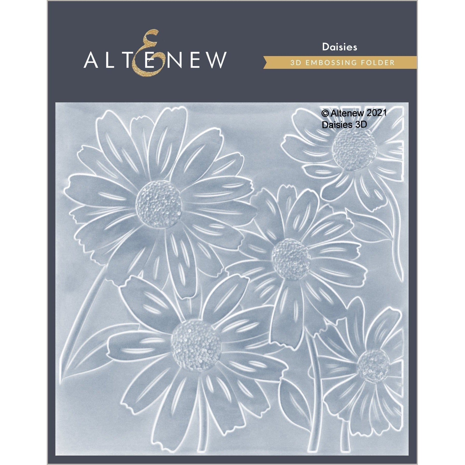 Altenew - 3D Embossing Folder - Daisies-ScrapbookPal