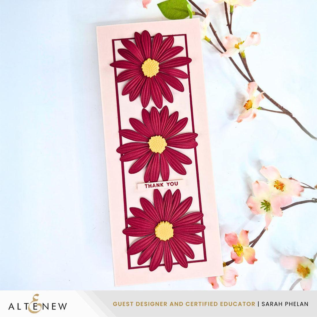 Altenew - 3D Embossing Folder &amp; Dies - Lush Botanicals: African Daisy-ScrapbookPal