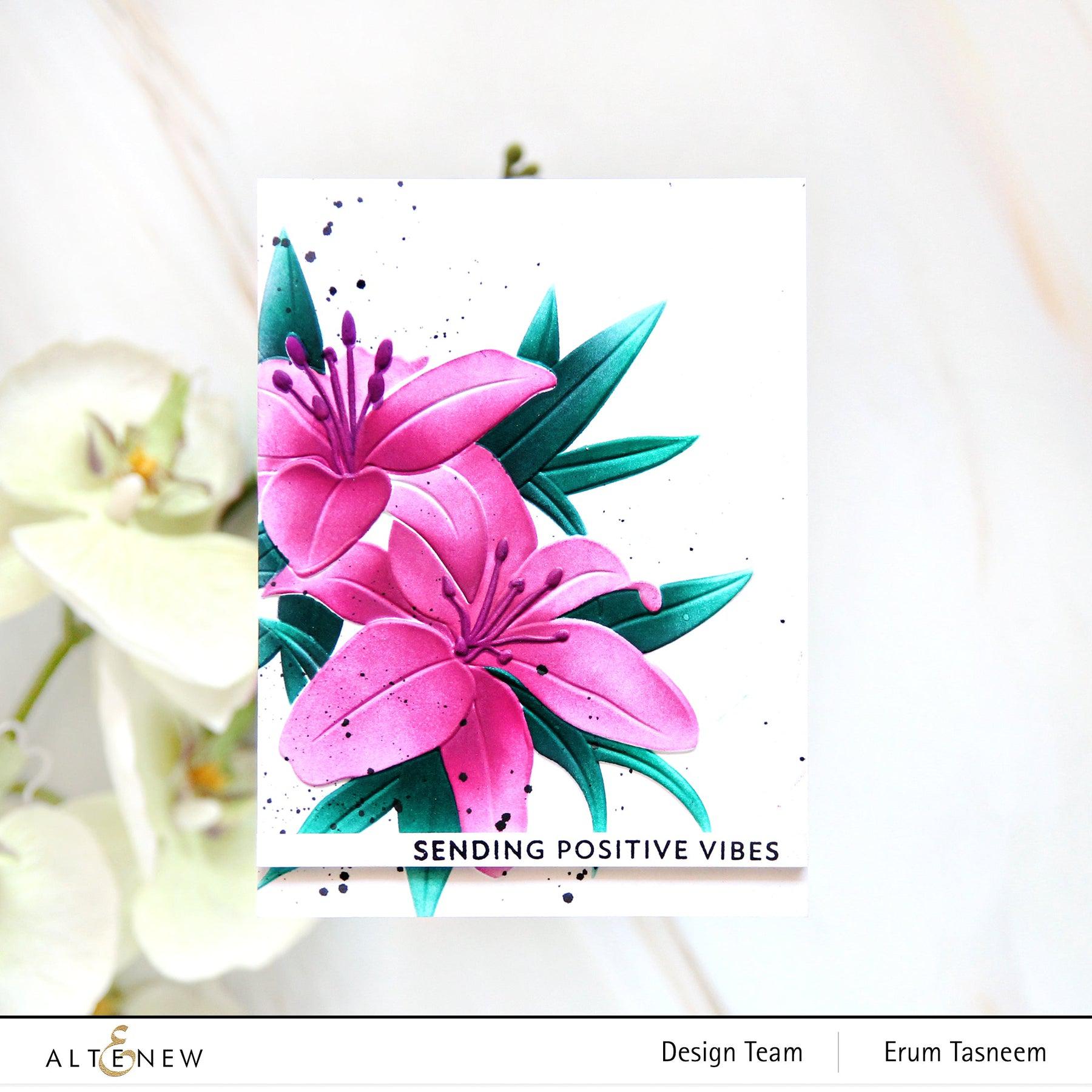 Altenew - 3D Embossing Folder - Dreamy Daylilies-ScrapbookPal