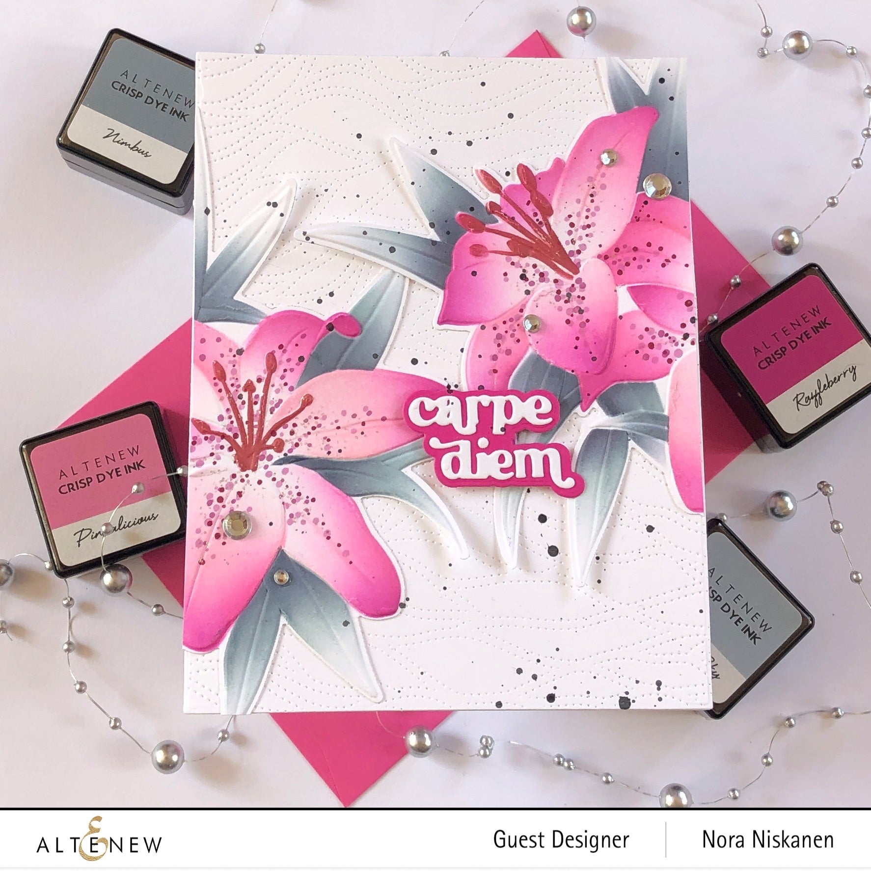 Altenew - 3D Embossing Folder - Dreamy Daylilies-ScrapbookPal