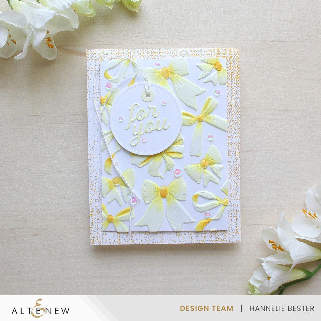 Altenew - 3D Embossing Folder - Elegant Bows-ScrapbookPal