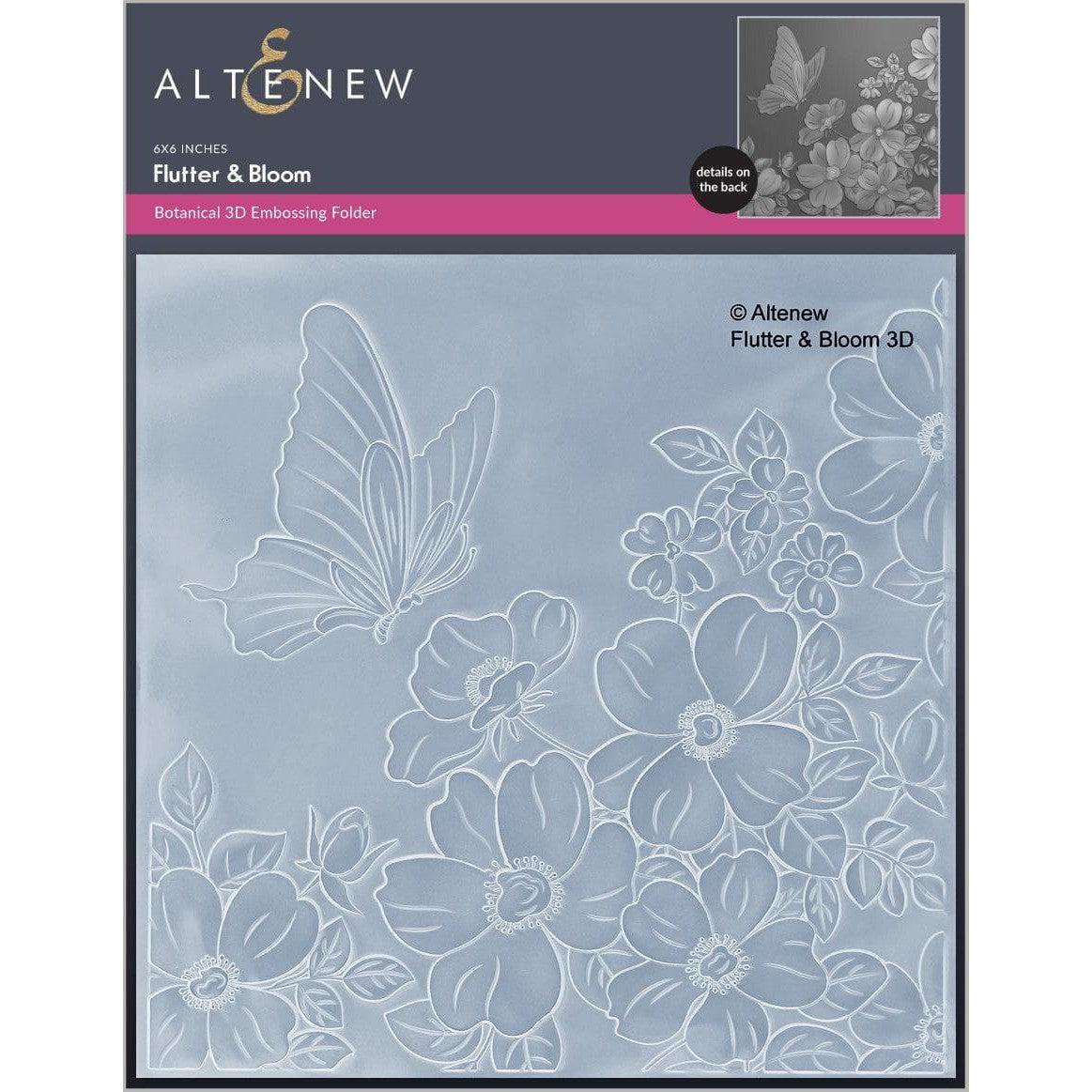 Altenew - 3D Embossing Folder - Flutter &amp; Bloom-ScrapbookPal