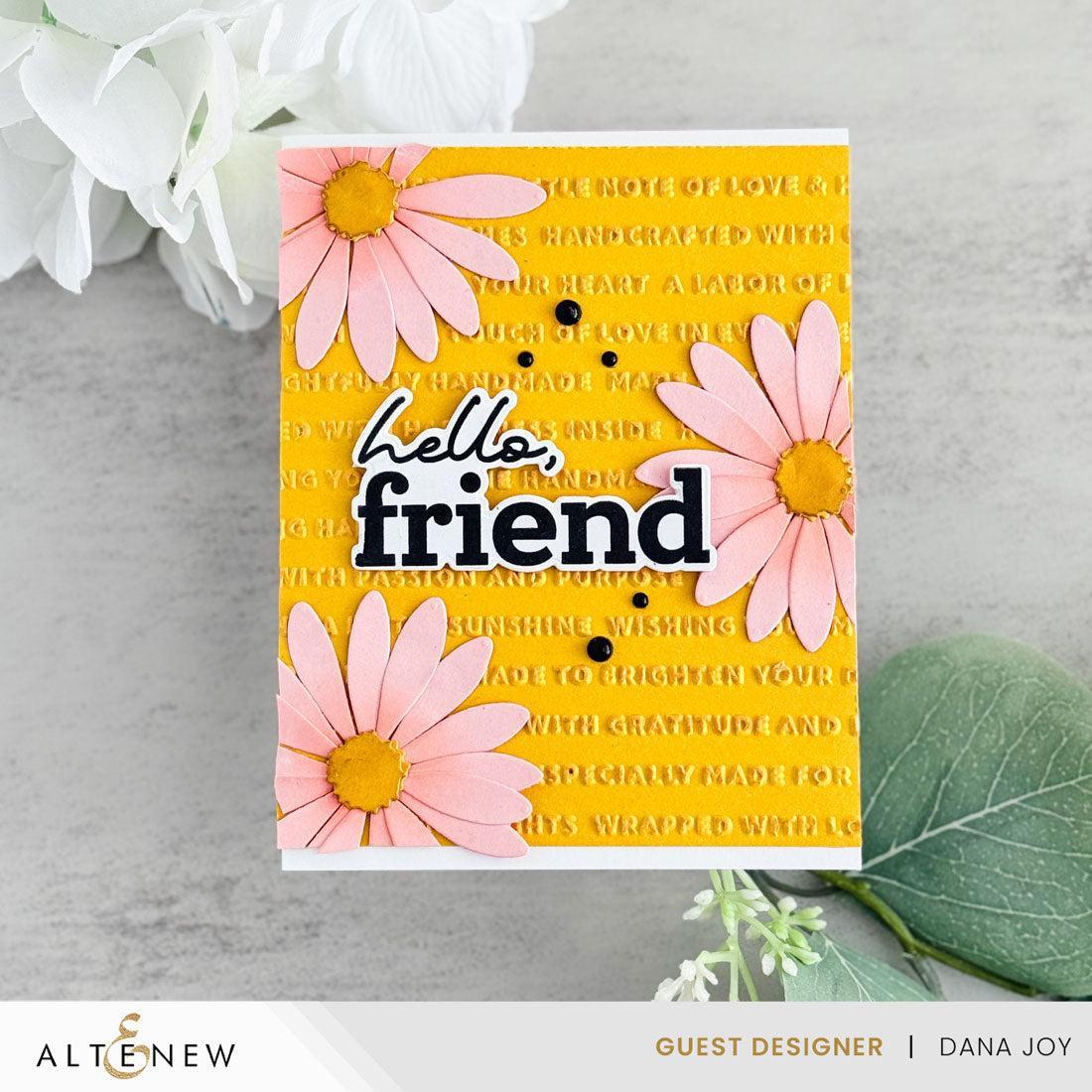 Altenew - 3D Embossing Folder - Handmade Happiness-ScrapbookPal
