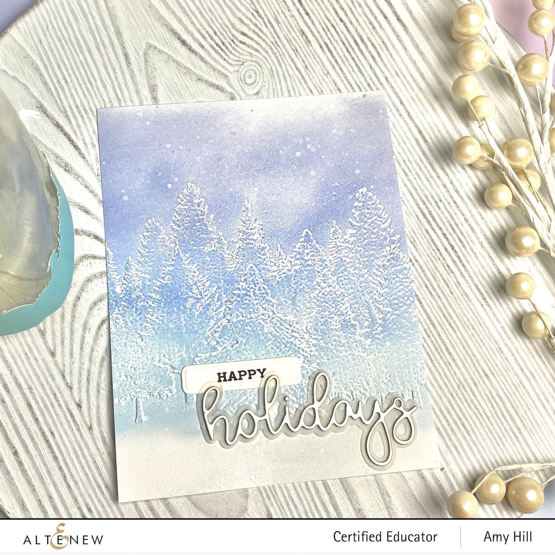 Altenew - 3D Embossing Folder - Pine Forest-ScrapbookPal