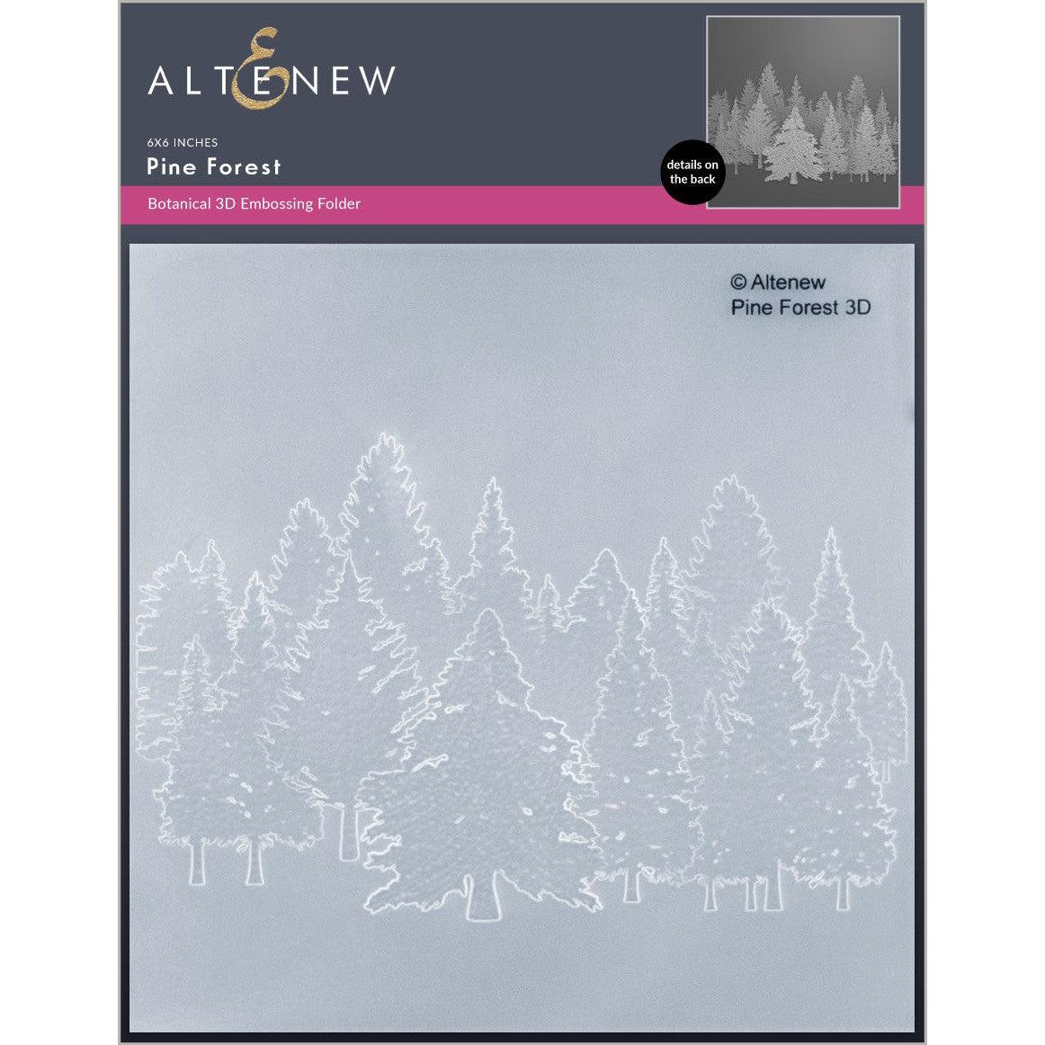 Altenew - 3D Embossing Folder - Pine Forest-ScrapbookPal
