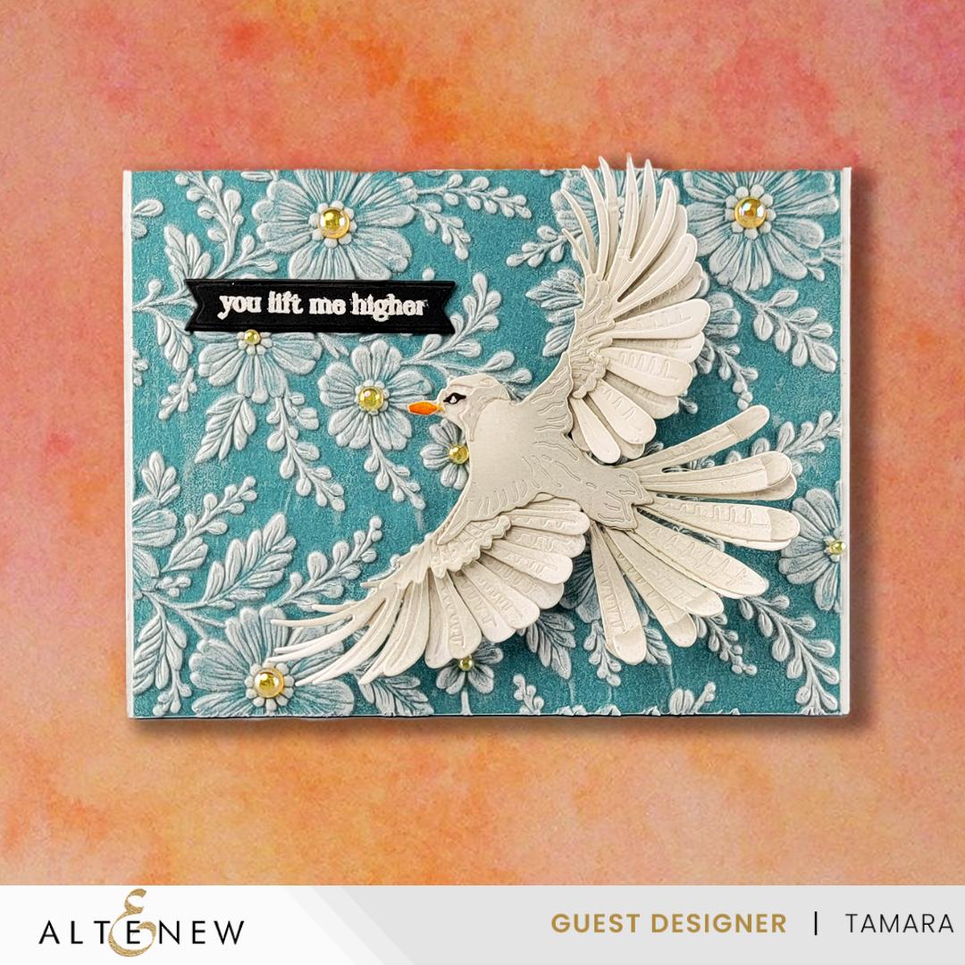 Altenew - 3D Embossing Folder - Piped Floral Lace-ScrapbookPal