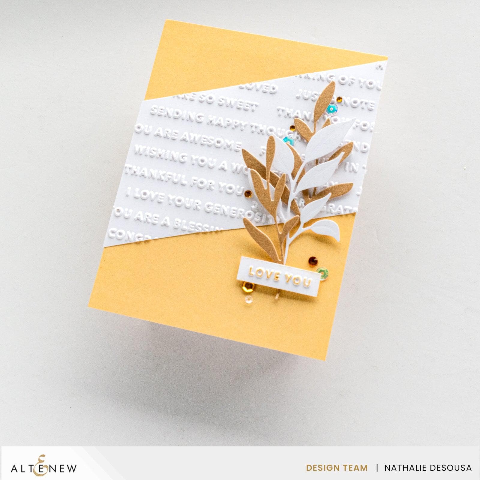 Altenew - 3D Embossing Folder - Raised Sentiments-ScrapbookPal