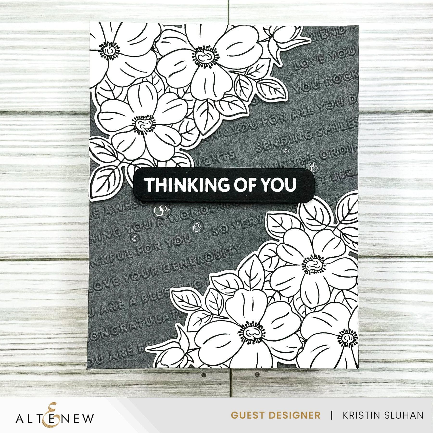 Altenew - 3D Embossing Folder - Raised Sentiments-ScrapbookPal