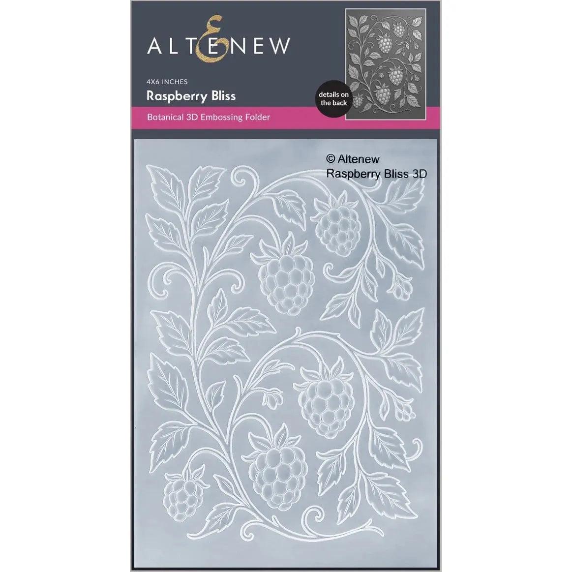 Altenew - 3D Embossing Folder - Raspberry Bliss-ScrapbookPal