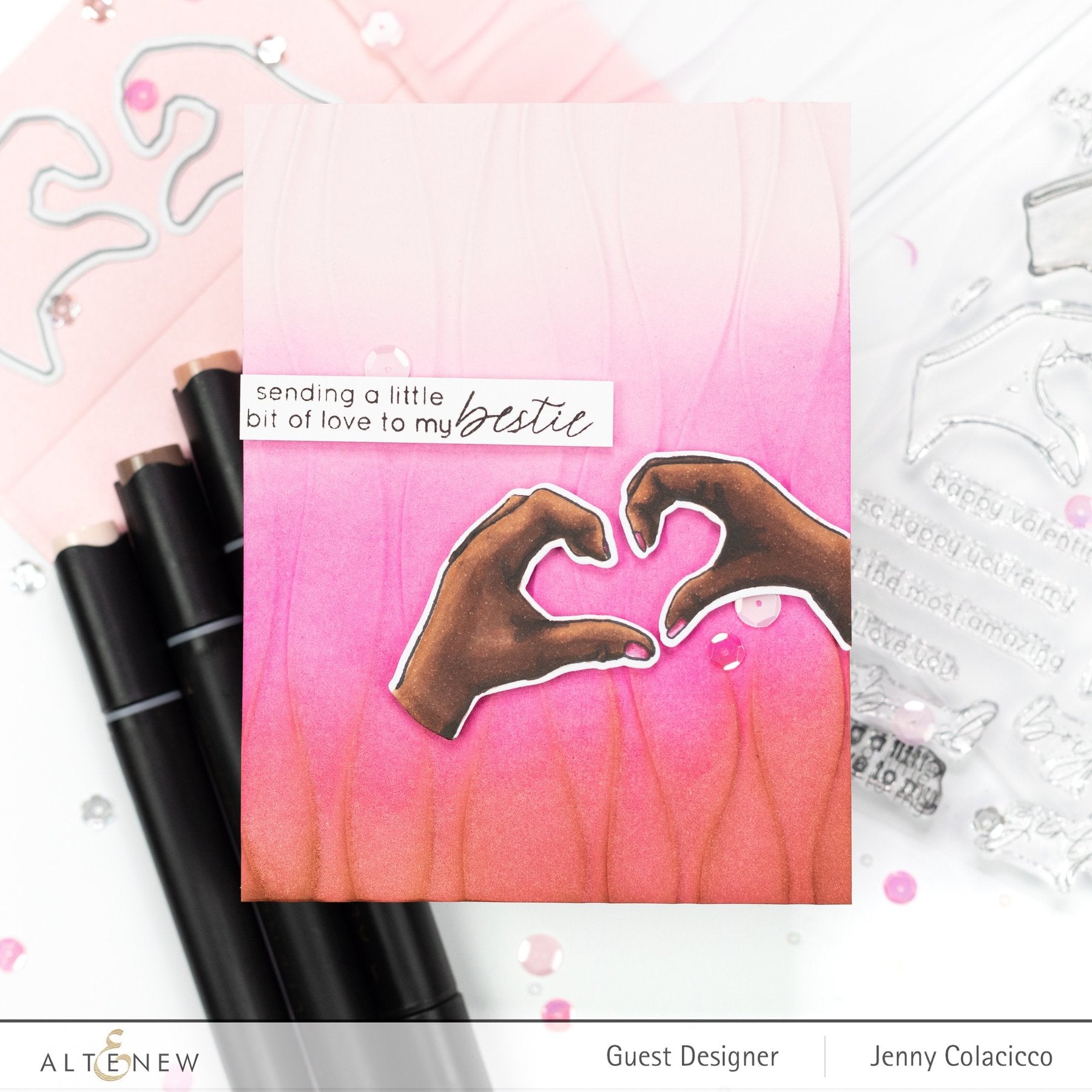 Altenew - 3D Embossing Folder - Ribbon Waves-ScrapbookPal