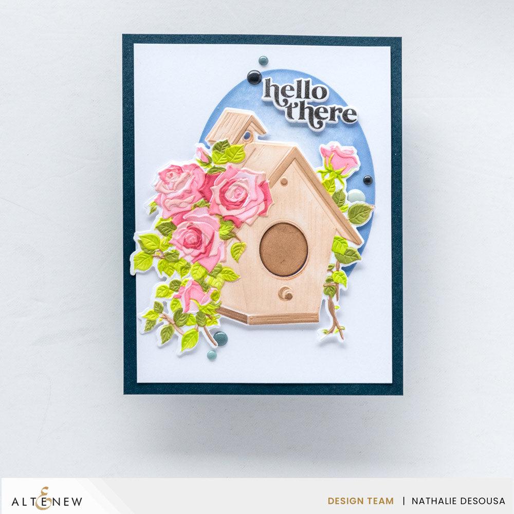 Altenew - 3D Embossing Folder - Rose Garden Birdhouse-ScrapbookPal
