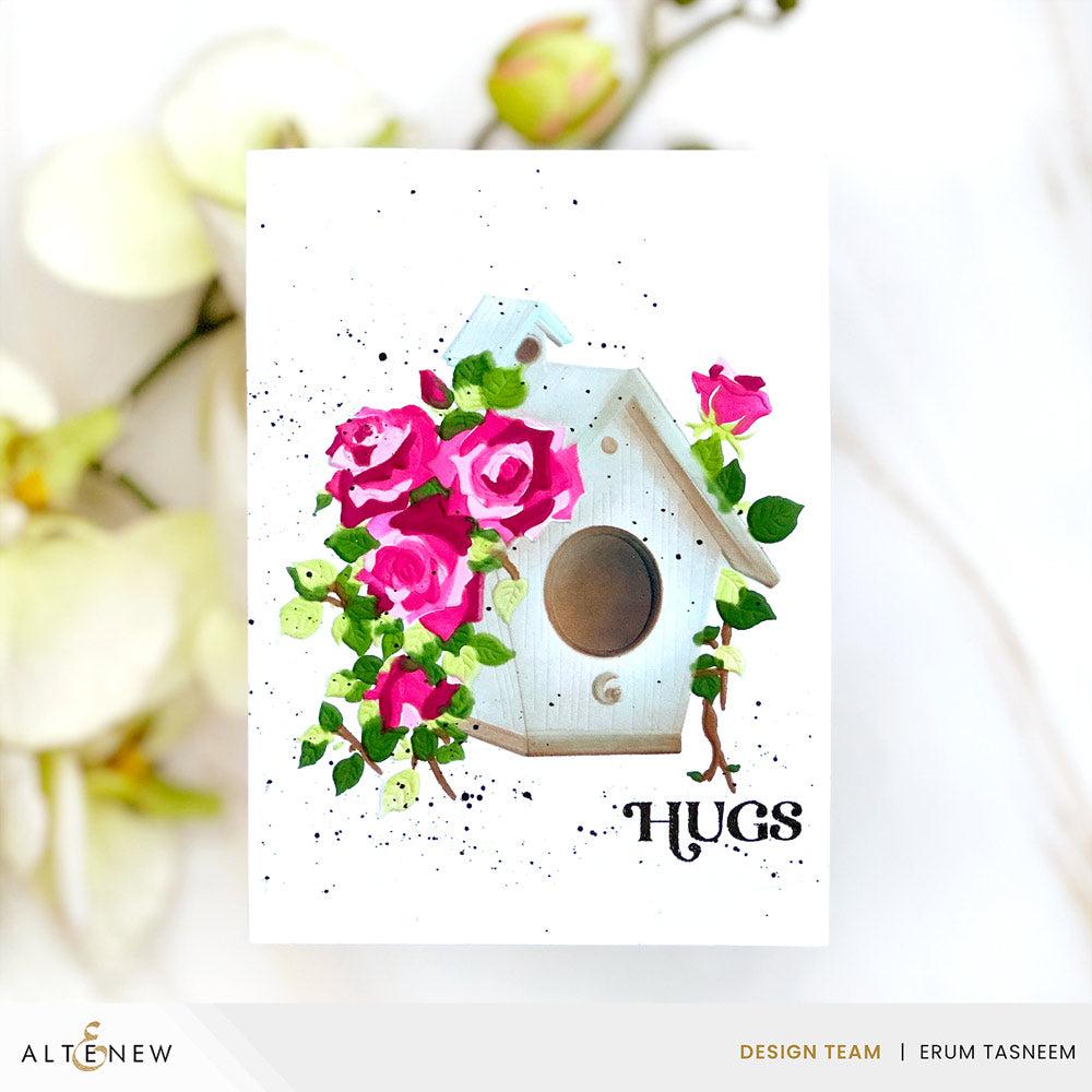 Altenew - 3D Embossing Folder - Rose Garden Birdhouse-ScrapbookPal