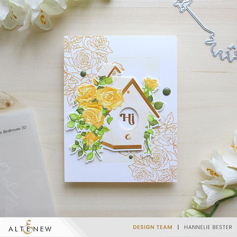 Altenew - 3D Embossing Folder - Rose Garden Birdhouse-ScrapbookPal