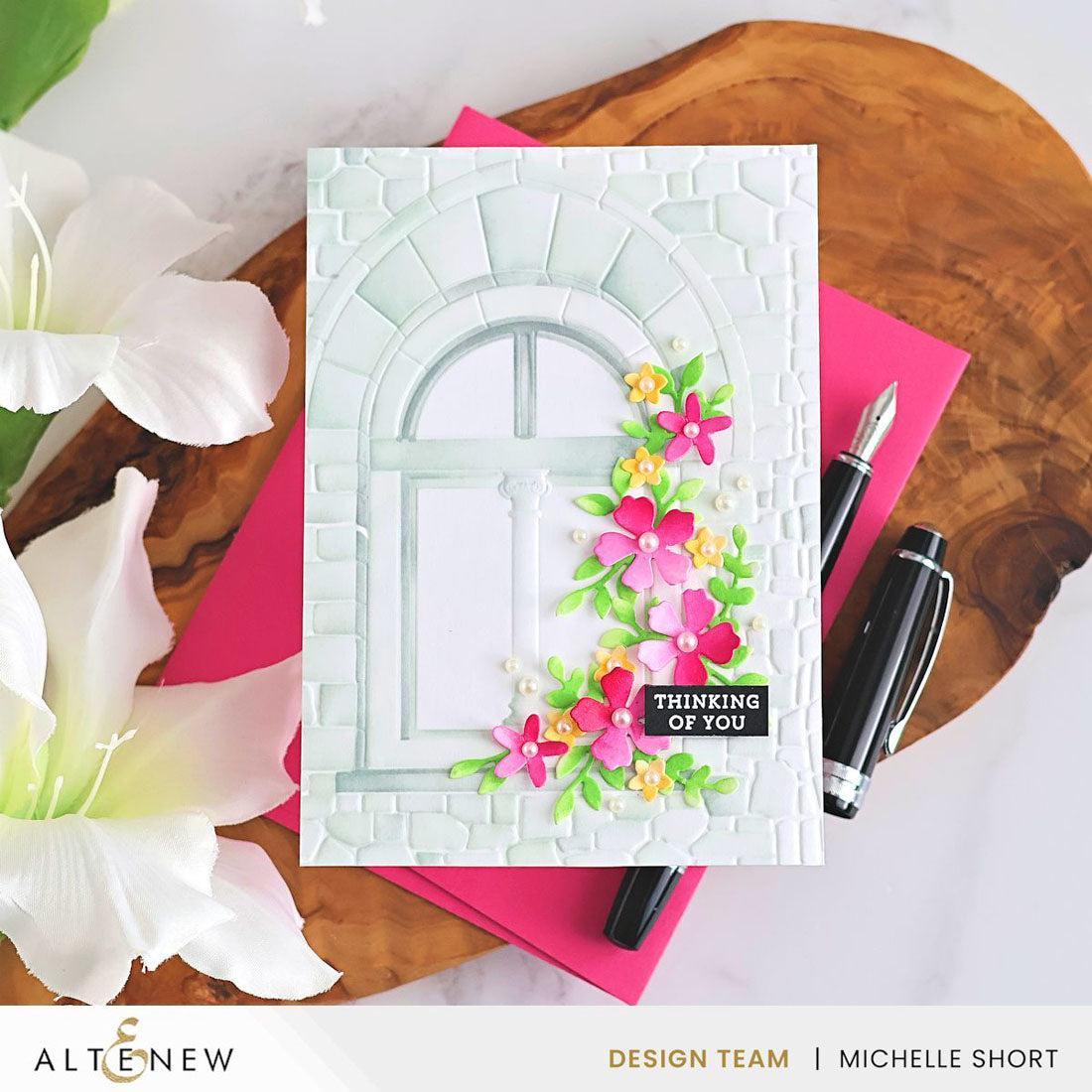 Altenew - 3D Embossing Folder &amp; Stencils - Enchanted Castle Window-ScrapbookPal