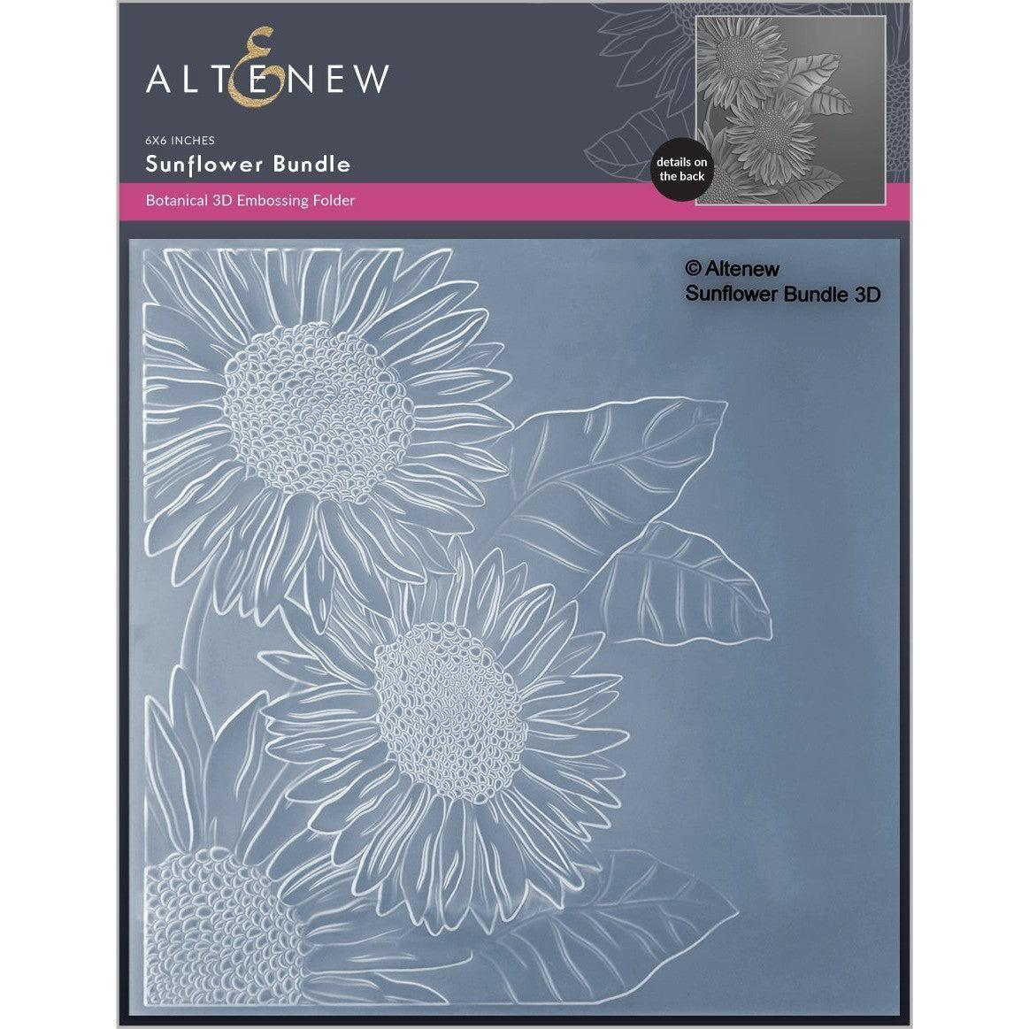 Altenew - 3D Embossing Folder - Sunflower Bundle-ScrapbookPal