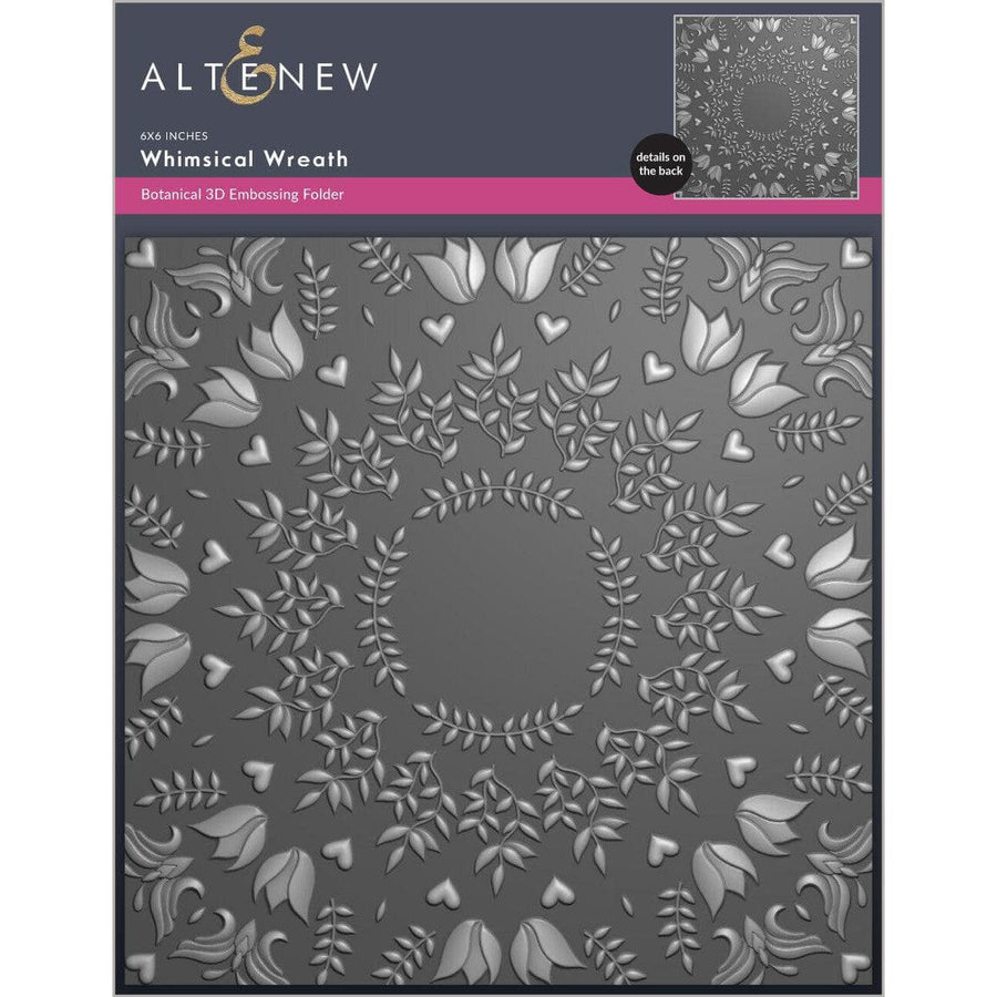Altenew - 3D Embossing Folder - Whimsical Wreath