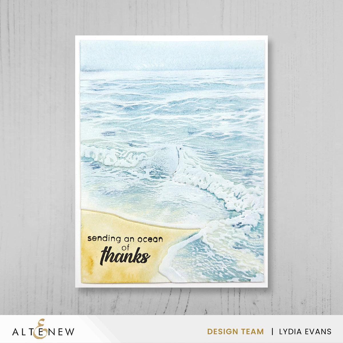 Altenew - 3D Embossing Folder - Whispering Waves-ScrapbookPal