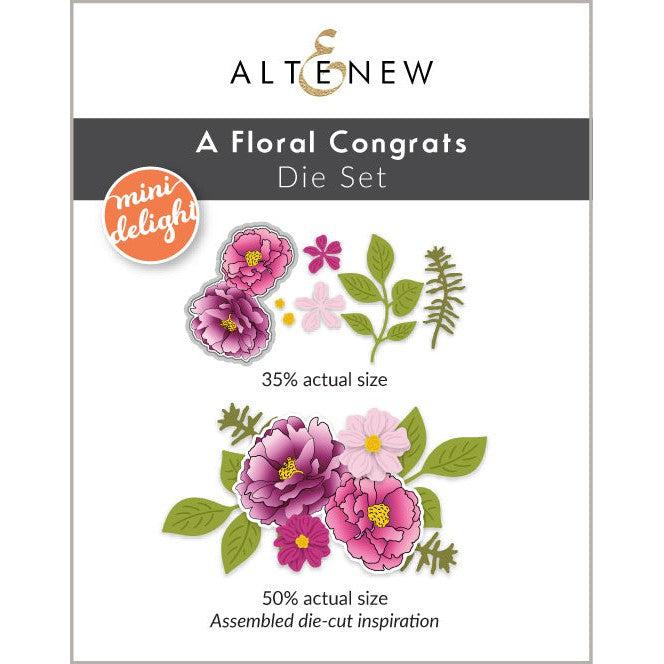 Altenew - Clear Stamps &amp; Dies - Mini Delight: A Floral Congrats-ScrapbookPal