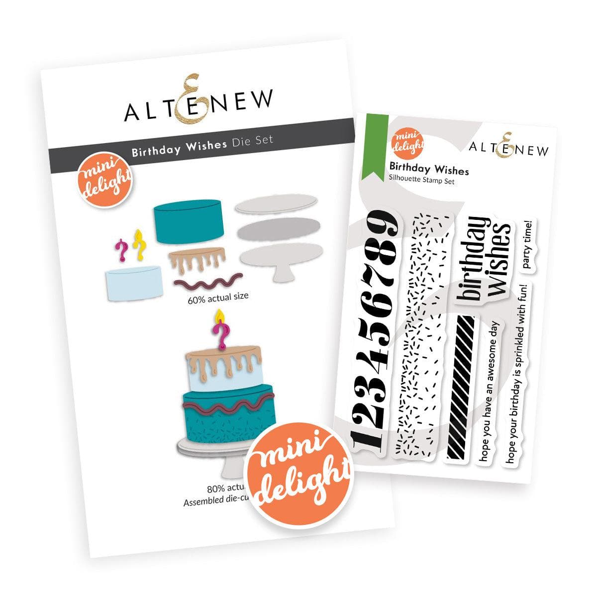 Altenew - Clear Stamps &amp; Dies - Mini Delight: Birthday Wishes-ScrapbookPal