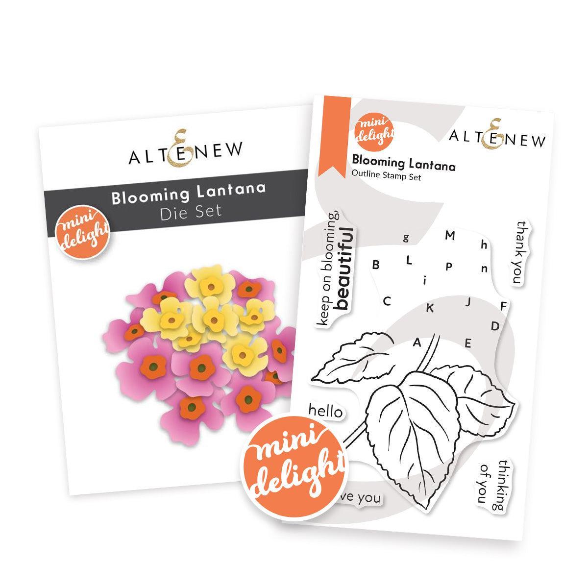 Altenew - Clear Stamps &amp; Dies - Mini Delight: Blooming Lantana-ScrapbookPal