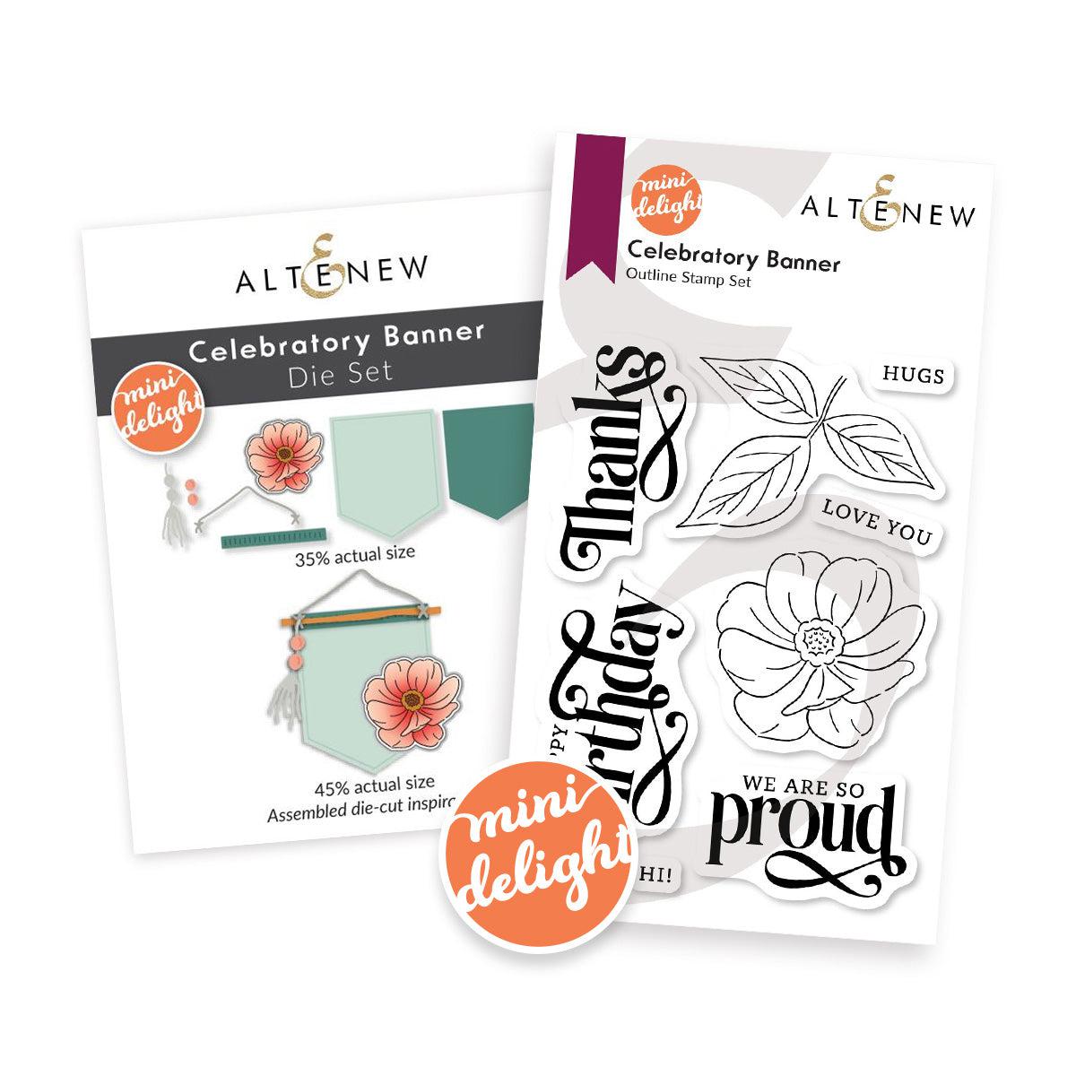 Altenew - Clear Stamps &amp; Dies - Mini Delight: Celebratory Banner-ScrapbookPal