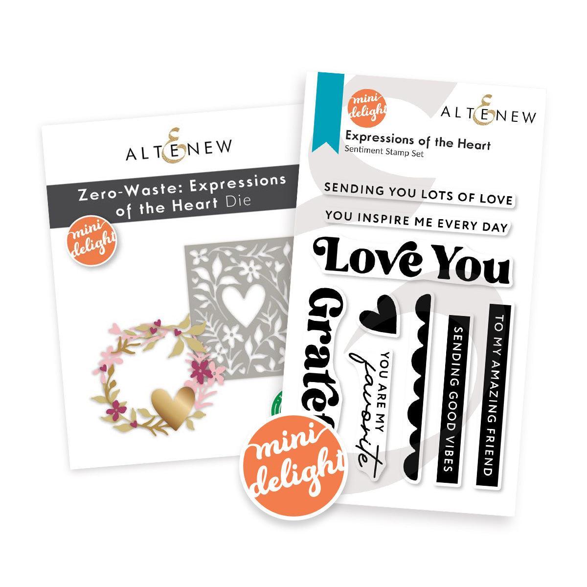 Altenew - Clear Stamps &amp; Dies - Mini Delight: Expressions of the Heart-ScrapbookPal