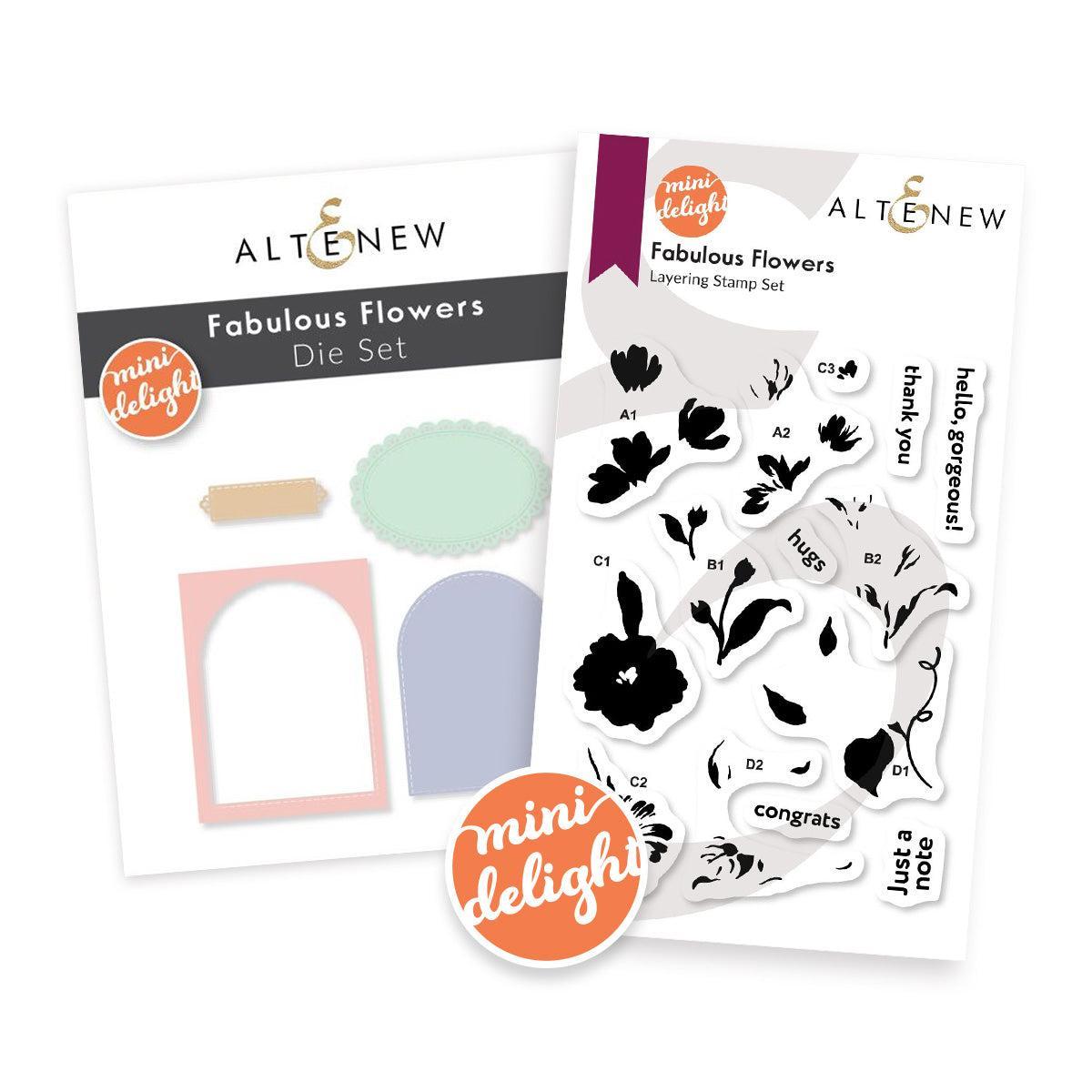 Altenew - Clear Stamps &amp; Dies - Mini Delight: Fabulous Flowers-ScrapbookPal