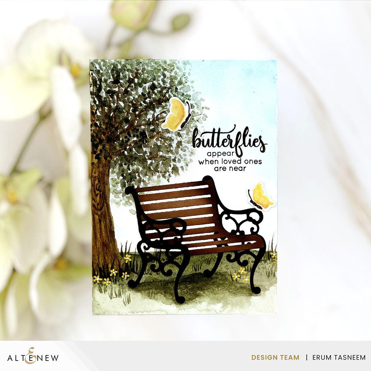 Altenew - Clear Stamps &amp; Dies - Mini Delight: Garden Bench-ScrapbookPal