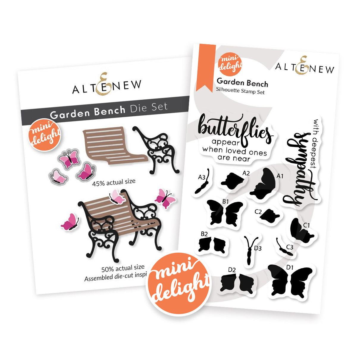 Altenew - Clear Stamps &amp; Dies - Mini Delight: Garden Bench-ScrapbookPal