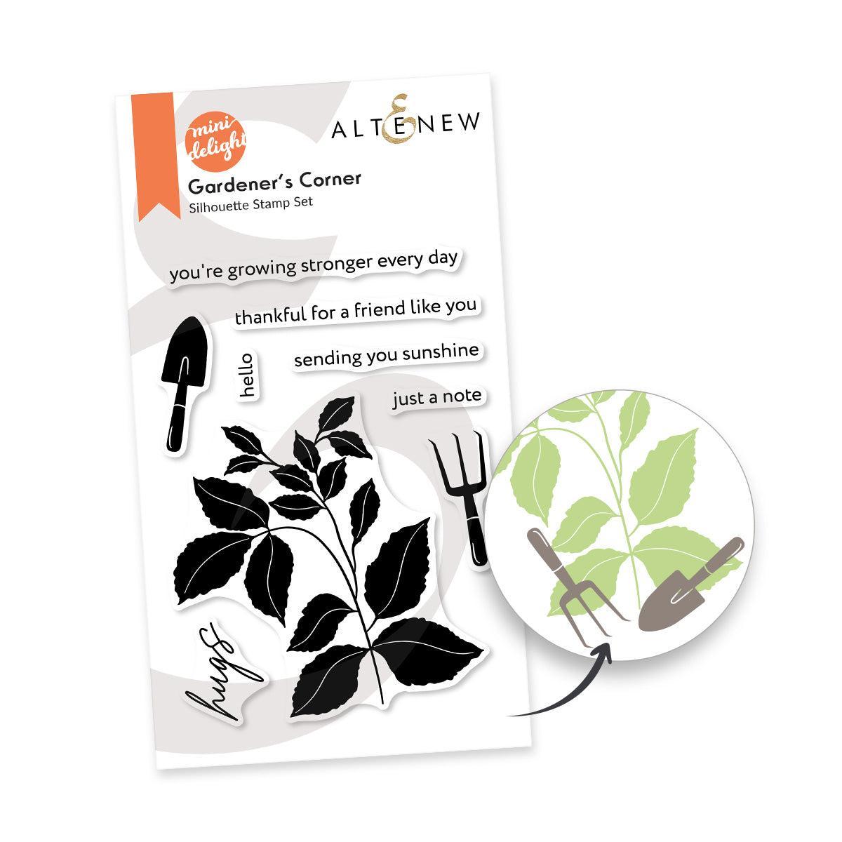 Altenew - Clear Stamps &amp; Dies - Mini Delight: Gardener's Corner-ScrapbookPal