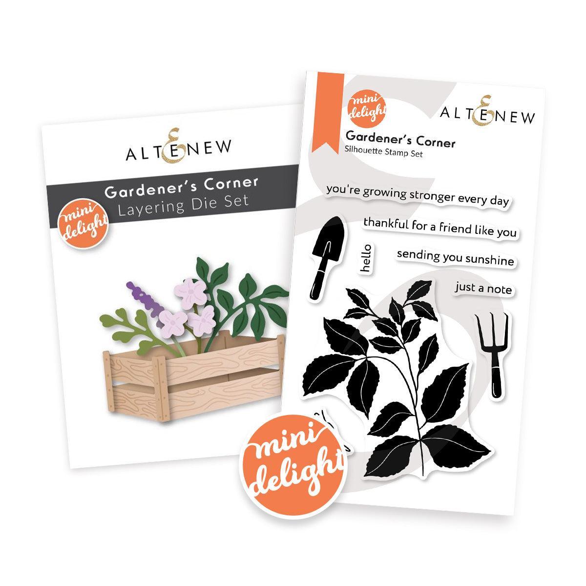 Altenew - Clear Stamps &amp; Dies - Mini Delight: Gardener's Corner-ScrapbookPal