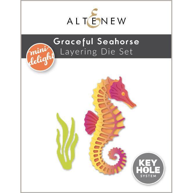 Altenew - Clear Stamps &amp; Dies - Mini Delight: Graceful Seahorse-ScrapbookPal