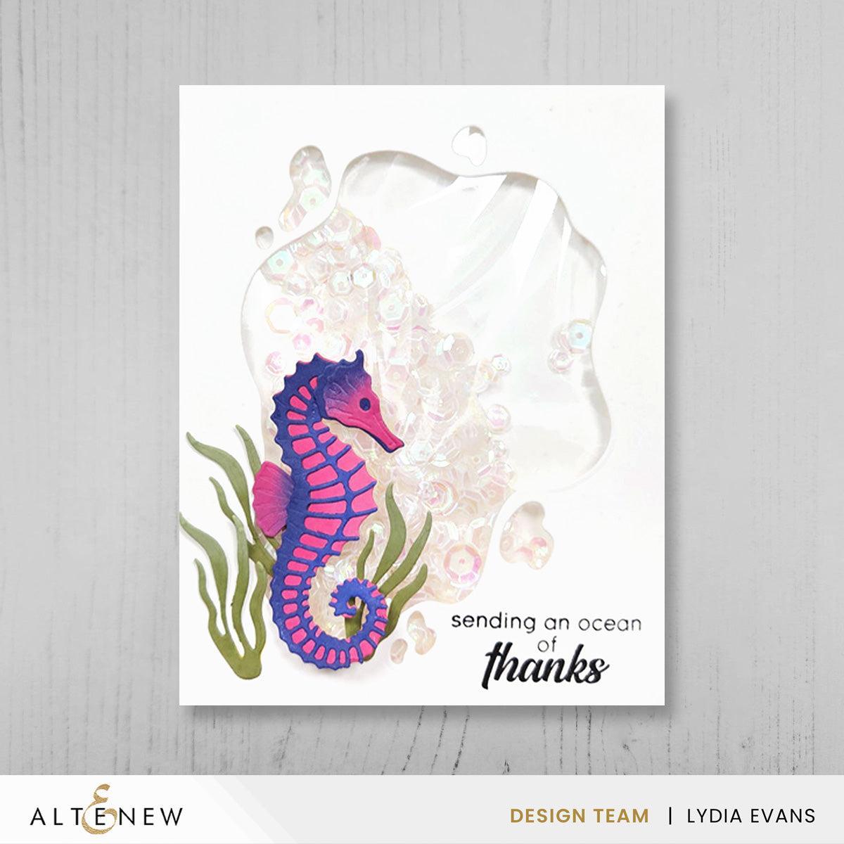 Altenew - Clear Stamps &amp; Dies - Mini Delight: Graceful Seahorse-ScrapbookPal