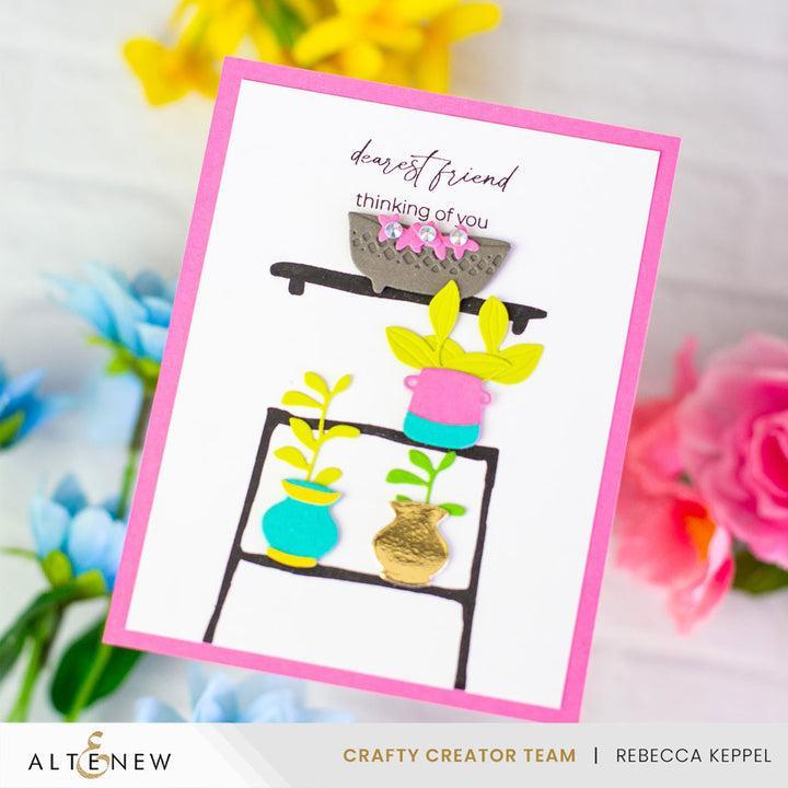 Altenew - Clear Stamps &amp; Dies - Mini Delight: Potted Shelves-ScrapbookPal