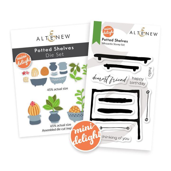 Altenew - Clear Stamps &amp; Dies - Mini Delight: Potted Shelves-ScrapbookPal