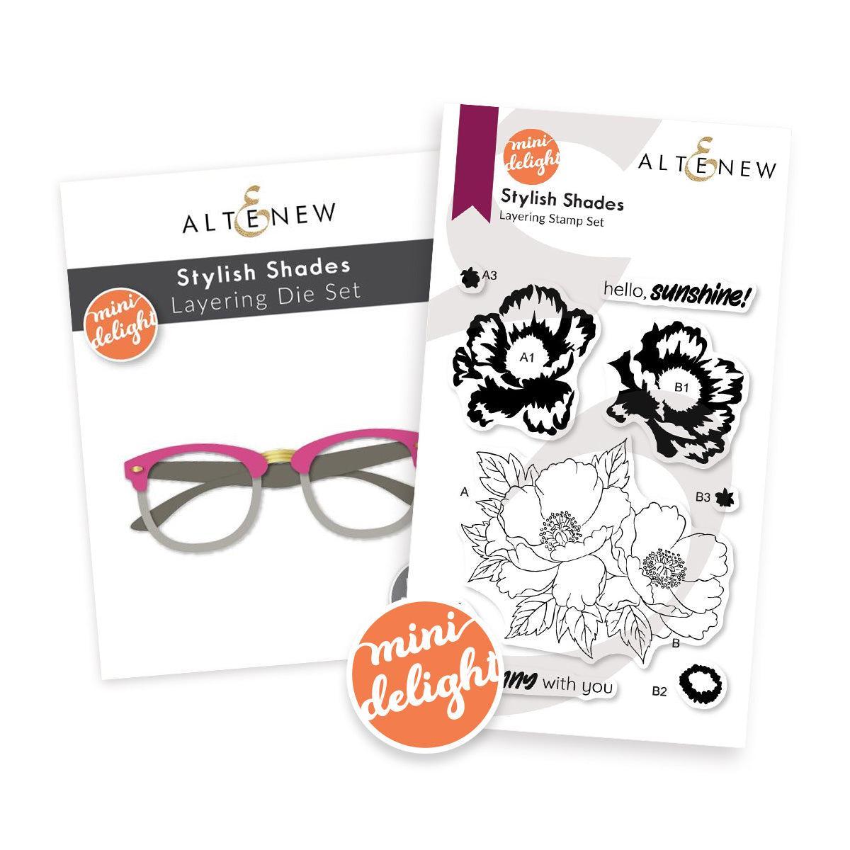 Altenew - Clear Stamps &amp; Dies - Mini Delight: Stylish Shades-ScrapbookPal