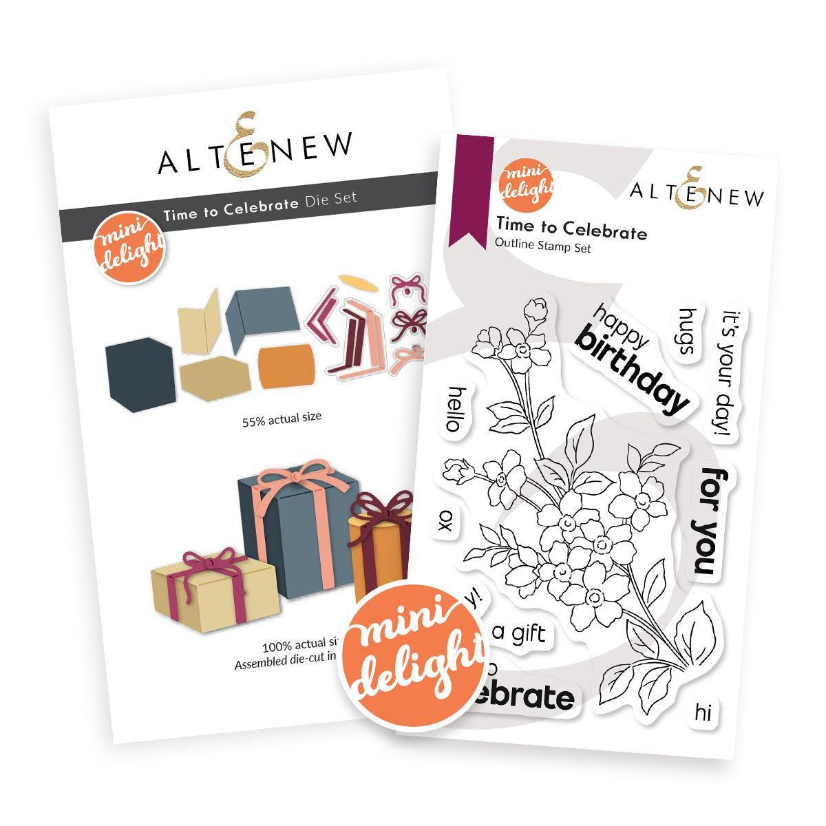 Altenew - Clear Stamps &amp; Dies - Mini Delight: Time to Celebrate-ScrapbookPal
