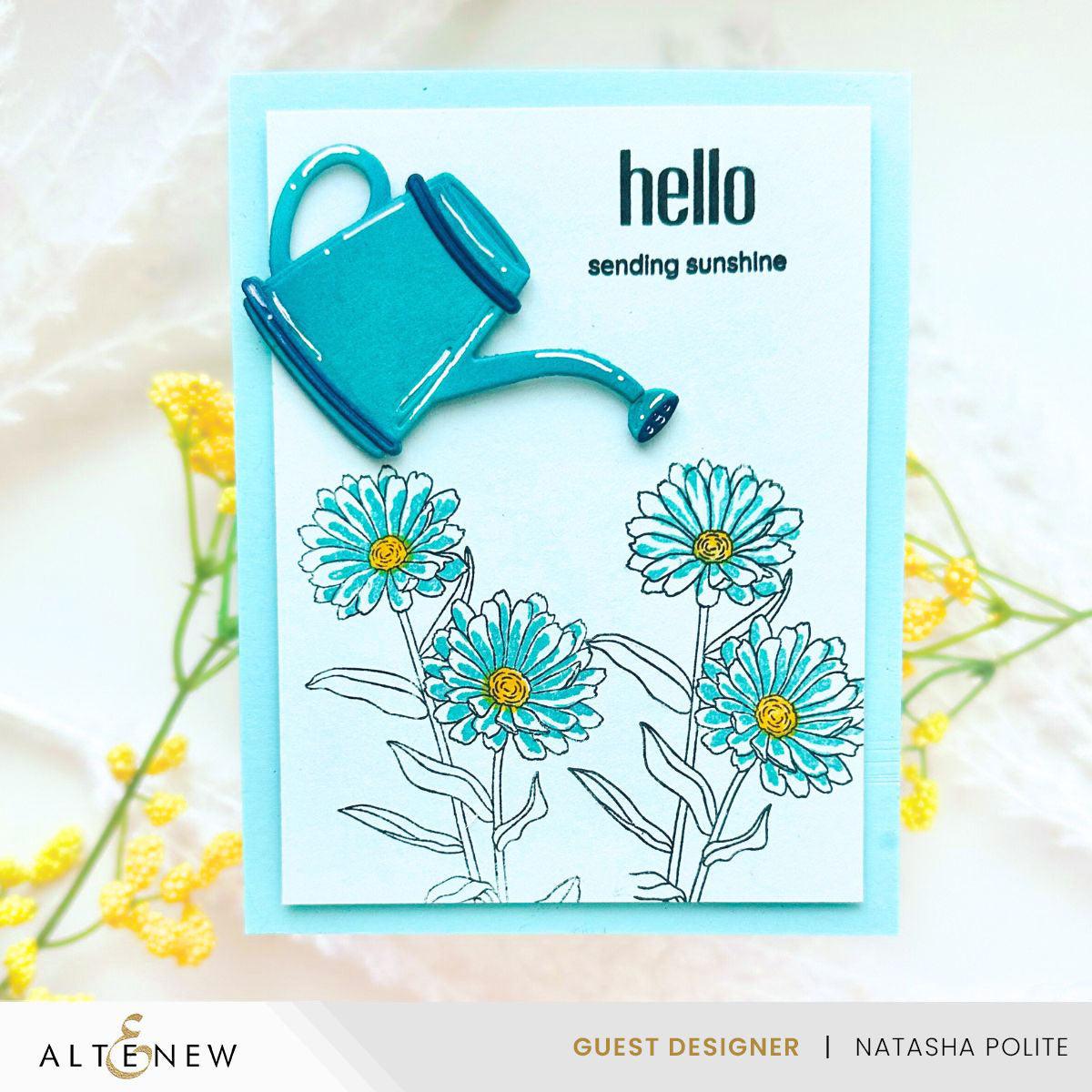 Altenew - Clear Stamps &amp; Dies - Mini Delight: Watering Daisies-ScrapbookPal