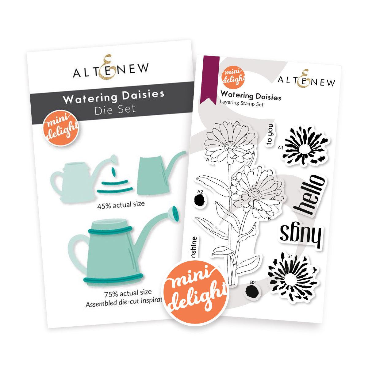 Altenew - Clear Stamps &amp; Dies - Mini Delight: Watering Daisies-ScrapbookPal