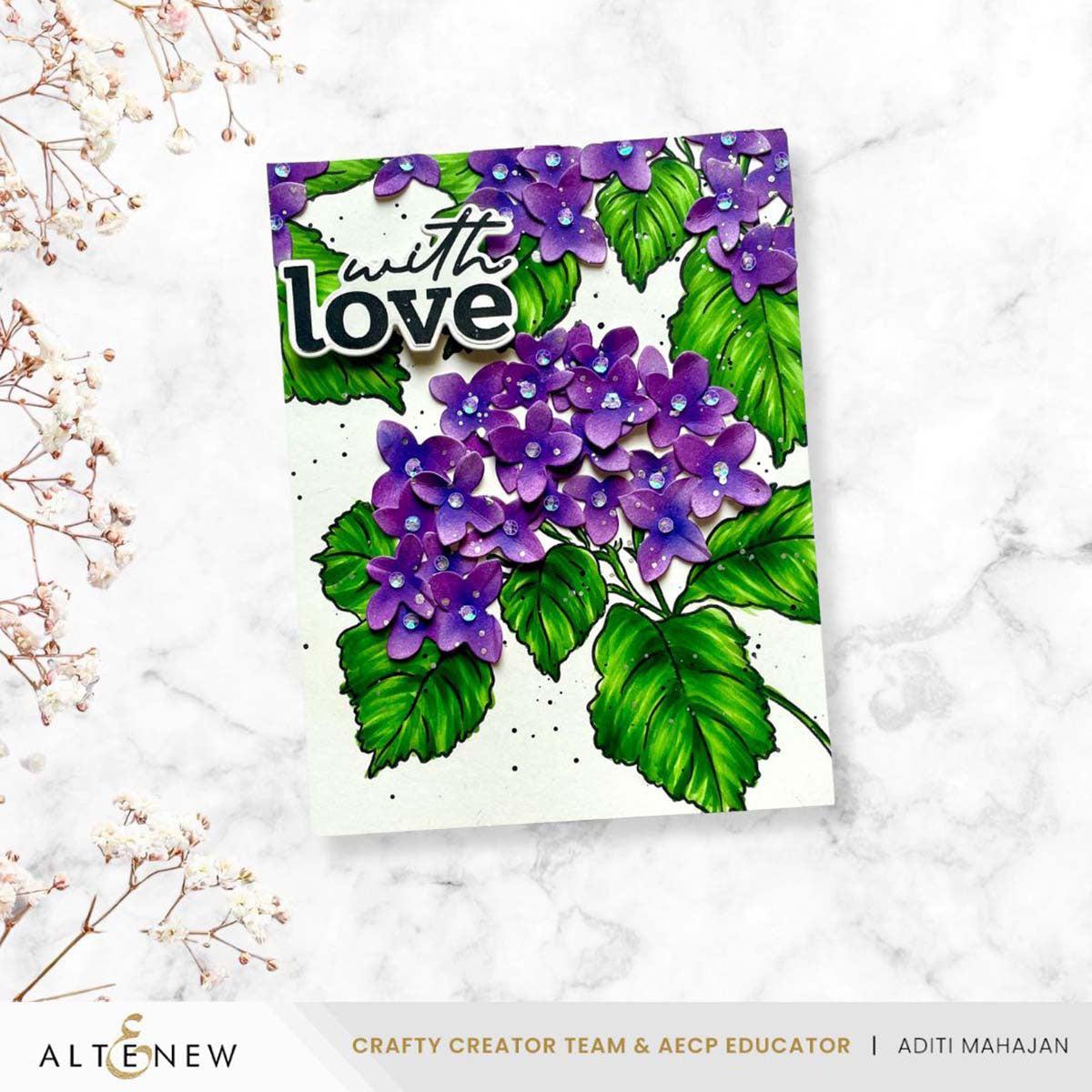 Altenew - Clear Stamps &amp; Dies - Pop-It-Up: Blooming Hydrangea-ScrapbookPal