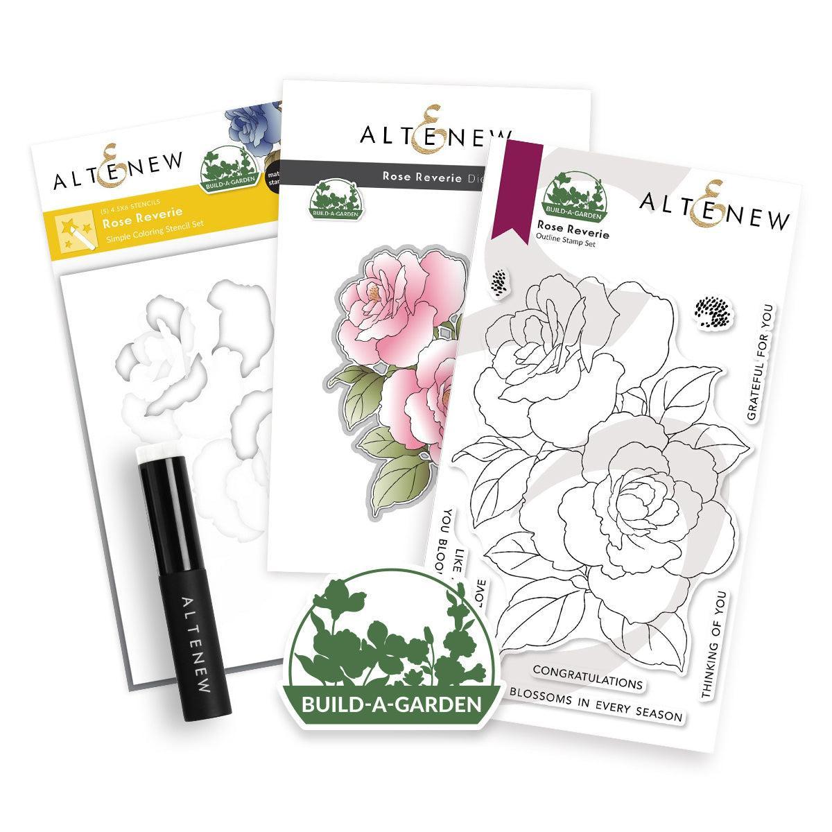 Altenew - Clear Stamps, Dies &amp; Stencils - Build-A-Garden: Rose Reverie-ScrapbookPal