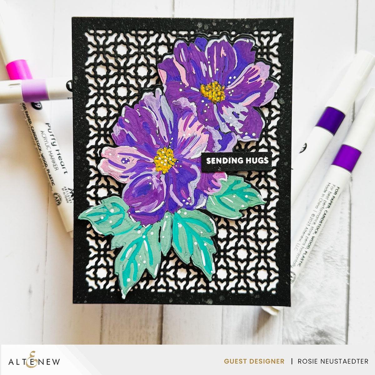 Altenew - Stencils - Flowers & Flourishes-ScrapbookPal